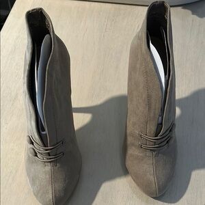 Apt. 9 Gray Ankle Booties with Suede Finish